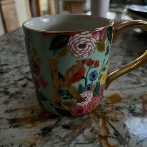 Rifle Paper Co x Anthropologie Monogram Mug